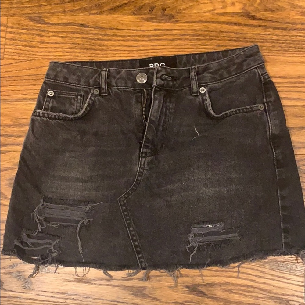 Black Denim skirt